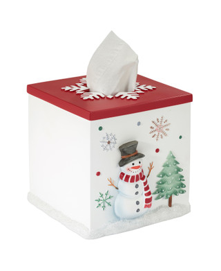 Thumbnail 4: AVANTI Avanti Linens Winter Snowman Tissue Cover 
