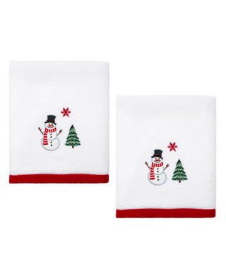 Thumbnail 1: AVANTI Avanti Linens Winter Snowman 2-Pack Hand Towel Set 