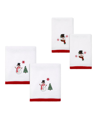 Thumbnail 5: AVANTI Avanti Linens Winter Snowman 2-Pack Hand Towel Set 