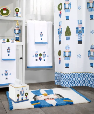 Thumbnail 2: AVANTI Avanti Linens Nutcracker Trellis Tissue Box Cover 