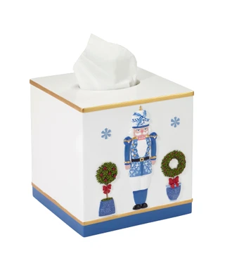 Thumbnail 8: AVANTI Avanti Linens Nutcracker Trellis Tissue Box Cover 