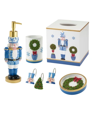 Thumbnail 14: AVANTI Avanti Linens Nutcracker Trellis Tissue Box Cover 