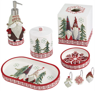 Thumbnail 2: AVANTI Avanti Christmas Gnomes Bathroom Jar 