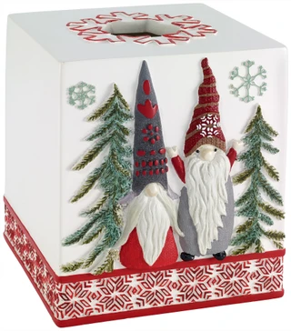 Thumbnail 1: AVANTI Avanti Christmas Gnomes Tissue Box Cover 
