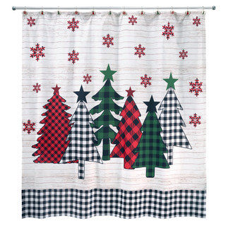 Thumbnail 1: AVANTI Avanti Tis the Season Shower Curtain 