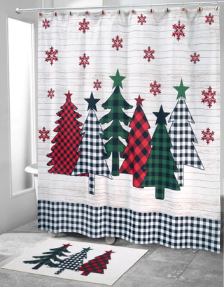 Thumbnail 2: AVANTI Avanti Tis the Season Shower Curtain 