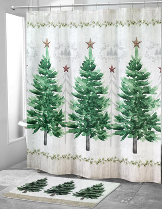 Thumbnail 2: AVANTI Avanti Trees Shower Curtain 