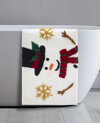 Thumbnail 2: AVANTI Avanti Linens Snowman Bath Rug 