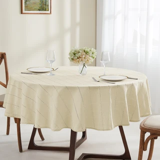 Thumbnail 1: IZOD Izod Chadwick Lurex 70 in. Round Tablecloth 