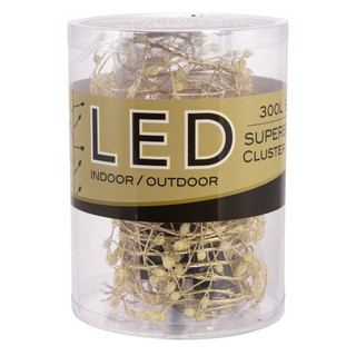 Thumbnail 6: Kurt Adler Kurt Adler 300-Light LED Cluster Garland Twinkle Lights 