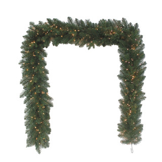 Thumbnail 2: Kurt Adler Kurt Adler 9-Foot Pre-Lit LED Noble Fir Garland 