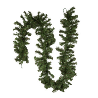 Thumbnail 2: Kurt Adler Kurt Adler 9-Foot x 12-Inch Un-Lit Virginia Pine Garland 