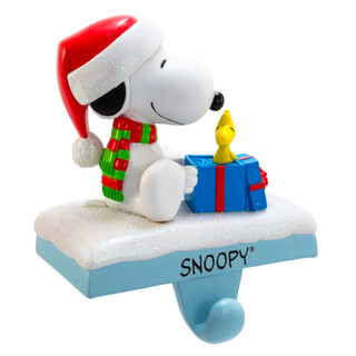 Thumbnail 6: Peanuts Peanuts 4.6-Inch Snoopy & Woodstock Stocking Holder 