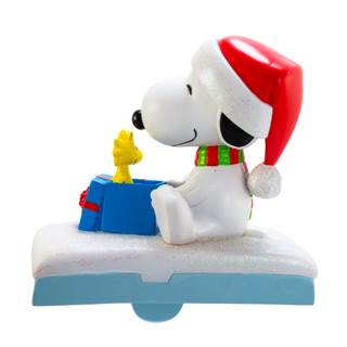 Thumbnail 10: Peanuts Peanuts 4.6-Inch Snoopy & Woodstock Stocking Holder 
