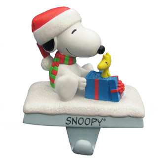 Thumbnail 2: Peanuts Peanuts 4.6-Inch Snoopy & Woodstock Stocking Holder 