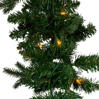 Thumbnail 4: Kurt Adler Kurt Adler Pre-Lit Clear Incandescent Jackson Pine Garland 