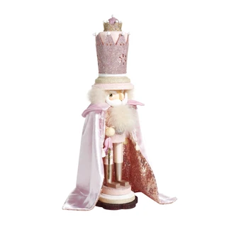 Thumbnail 4: Kurt Adler Kurt Adler 19-Inch Hollywood Pink King Nutcracker. 