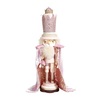 Thumbnail 6: Kurt Adler Kurt Adler 19-Inch Hollywood Pink King Nutcracker. 