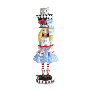 Thumbnail 6: Disney Kurt Adler 19.5-Inch Hollywood Alice Nutcracker. 