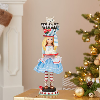 Thumbnail 18: Disney Kurt Adler 19.5-Inch Hollywood Alice Nutcracker. 