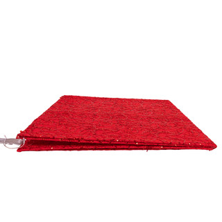 Thumbnail 6: Kurt Adler Kurt Adler 19.7-Inch 70-Light LED Red Square Treeskirt 