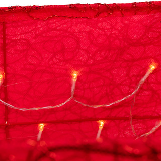 Thumbnail 12: Kurt Adler Kurt Adler 19.7-Inch 70-Light LED Red Square Treeskirt 
