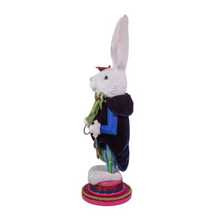 Thumbnail 6: Disney Kurt Adler 18-Inch Hollywood White Rabbit Nutcracker. 