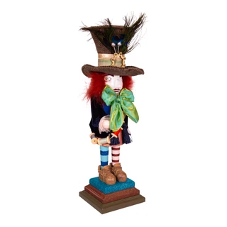 Thumbnail 2: Disney Kurt Adler 18-Inch Hollywood Mad Hatter Nutcracker. 