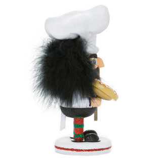 Thumbnail 2: Kurt Adler Kurt Adler 8-Inch Hollywood Pizza Guy Nutcracker. 