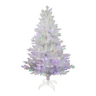 Thumbnail 8: Kurt Adler 5-Foot Pre-Lit Multi-Colored LED Jackson White Pine Tree 
