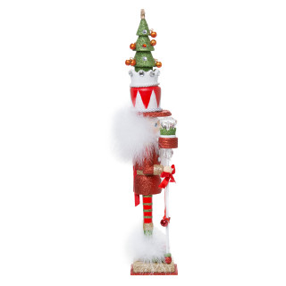 Thumbnail 6: Kurt Adler Kurt Adler 15-Inch Hollywood Red and Green Tree Hat. 