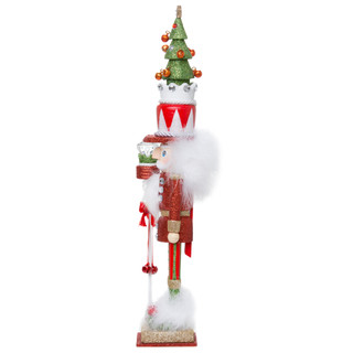 Thumbnail 4: Kurt Adler Kurt Adler 15-Inch Hollywood Red and Green Tree Hat. 