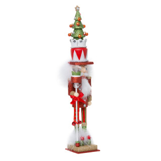 Thumbnail 2: Kurt Adler Kurt Adler 15-Inch Hollywood Red and Green Tree Hat. 