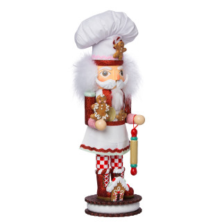 Thumbnail 2: Kurt Adler Kurt Adler 15-Inch Gingerbread Chef Nutcracker 