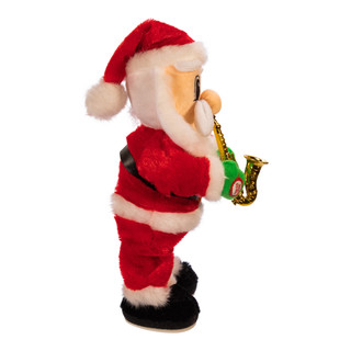 Thumbnail 6: Kurt Adler Kurt Adler 14-Inch Battery-Operated Dancing Jazz Santa. 