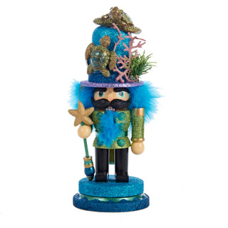 Thumbnail 8: Kurt Adler Kurt Adler 11-Inch Hollywood Nutcracker with Sea Turtle Hat. 