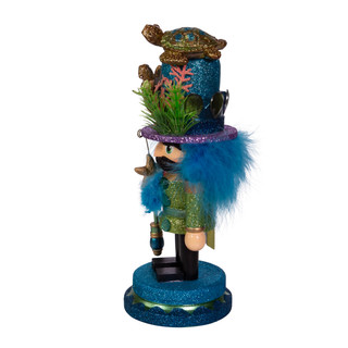 Thumbnail 6: Kurt Adler Kurt Adler 11-Inch Hollywood Nutcracker with Sea Turtle Hat. 