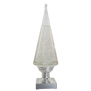 Thumbnail 8: Kurt Adler Kurt Adler 14-Inch Battery-Operated Clear and Silver Lava. 