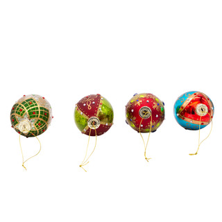 Thumbnail 12: Kurt Adler Kurt Adler 65MM Glass Egg Ornaments, 4 Piece Set. 