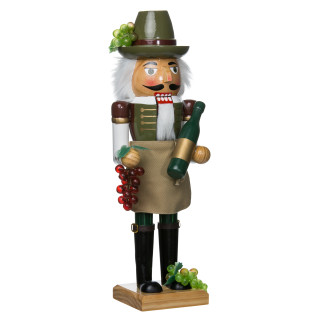 Thumbnail 1: Kurt Adler Kurt Adler 15-Inch Wooden Wine Grower Nutcracker 