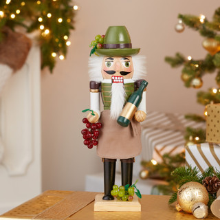 Thumbnail 6: Kurt Adler Kurt Adler 15-Inch Wooden Wine Grower Nutcracker 