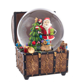 Thumbnail 8: Kurt Adler Kurt Adler 100MM Santa Musical Water Globe. 