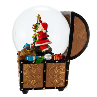 Thumbnail 4: Kurt Adler Kurt Adler 100MM Santa Musical Water Globe. 