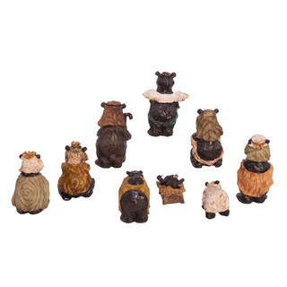 Thumbnail 14: Kurt Adler Kurt Adler 4-Inch Resin Nativity Bear Set of 9 Pieces. 