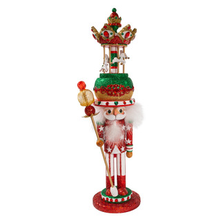 Thumbnail 2: Kurt Adler Kurt Adler 18-Inch Carousel Hat Musical Nutcracker. 