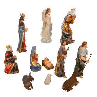 Thumbnail 4: Kurt Adler Kurt Adler 11 Pc. 8.5-Inch Nativity Set 