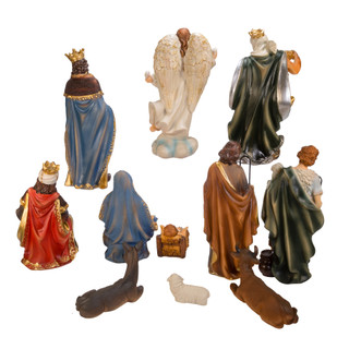 Thumbnail 12: Kurt Adler Kurt Adler 11 Pc. 8.5-Inch Nativity Set 