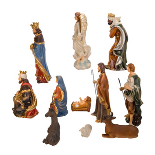 Thumbnail 6: Kurt Adler Kurt Adler 11 Pc. 8.5-Inch Nativity Set 