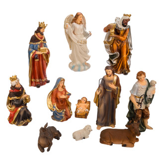 Thumbnail 8: Kurt Adler Kurt Adler 11 Pc. 8.5-Inch Nativity Set 