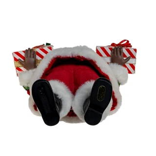Thumbnail 12: Kurt Adler Kurt Adler 10.5-Inch Fabriché African American Gift Santa 